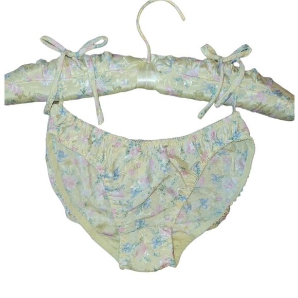 NWOT Vintage Tryse Lingerie Floral Camisole Panty Set with Matching Hanger S - Picture 6 of 11